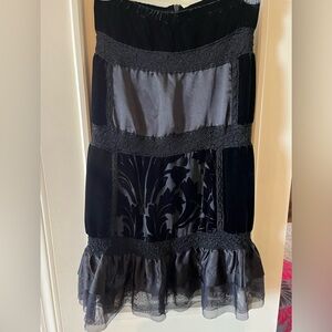 Multi-Patterned Velvet Skirt